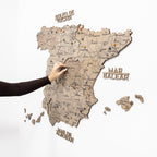 Wooden Map of Spain – Terra