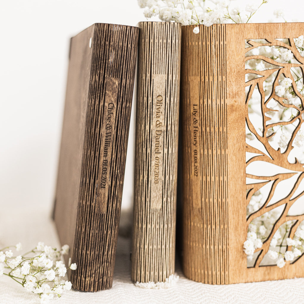 Wooden Photo Album - Vine