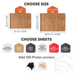 Wooden Photo Album - Vine
