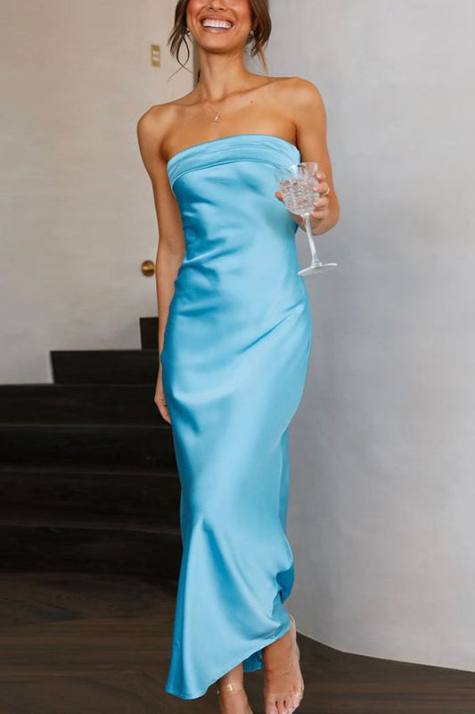 Run To The Top Strapless Maxi Dress