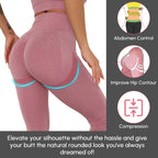 Bodychum Women's Butt Llifting Leggings High Waist Workout Yoga Pants