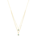 Double Star Crystal Layered Necklace