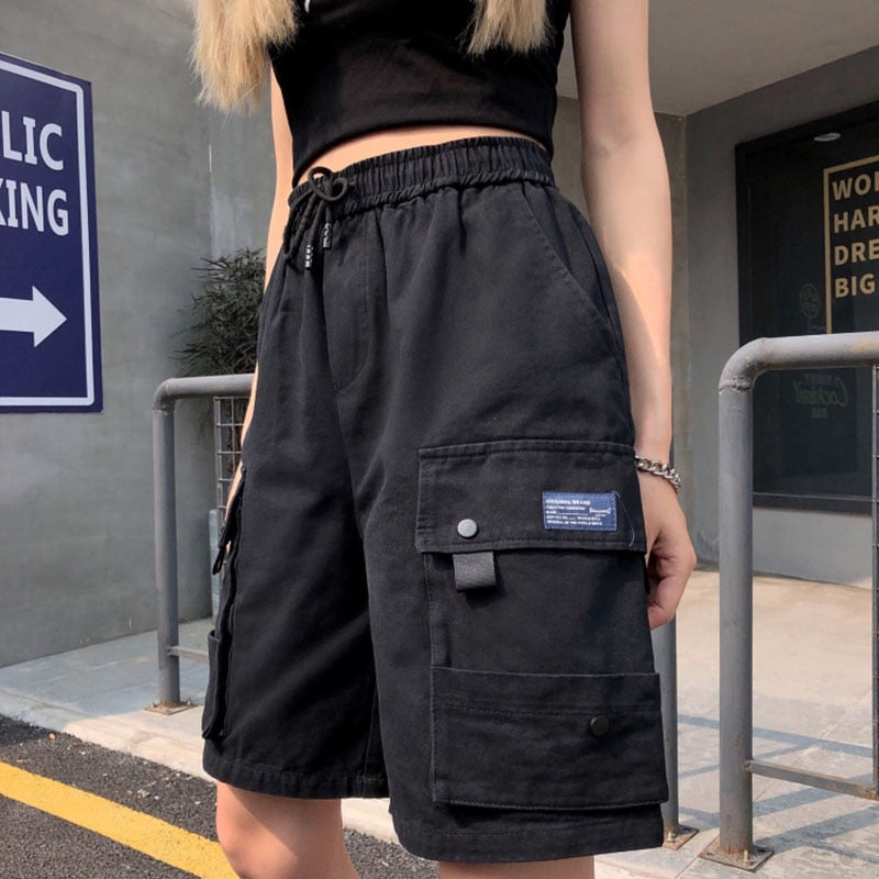 Pocket Decor Biker Shorts